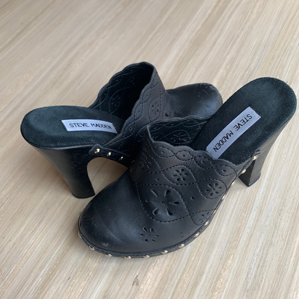 Steve Madden clog high heels 7.5